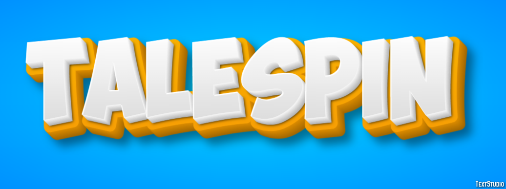 Talespin Efecto de Texto