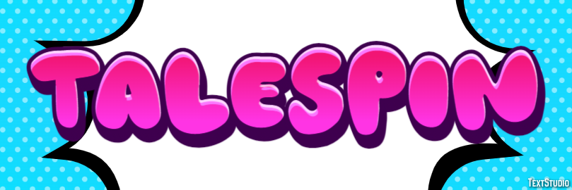 Talespin Efeito de texto