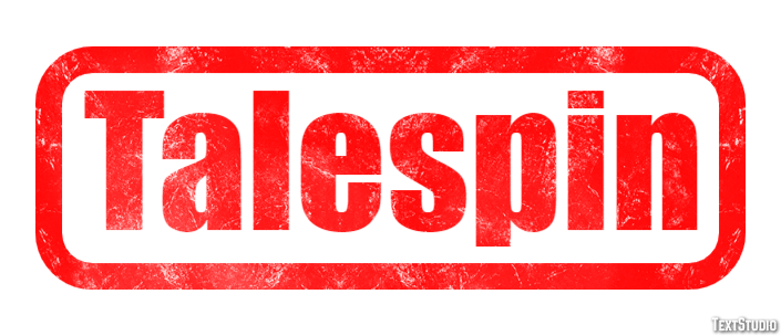 Talespin Efecto de Texto