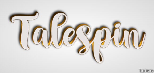 Talespin Efecto de Texto