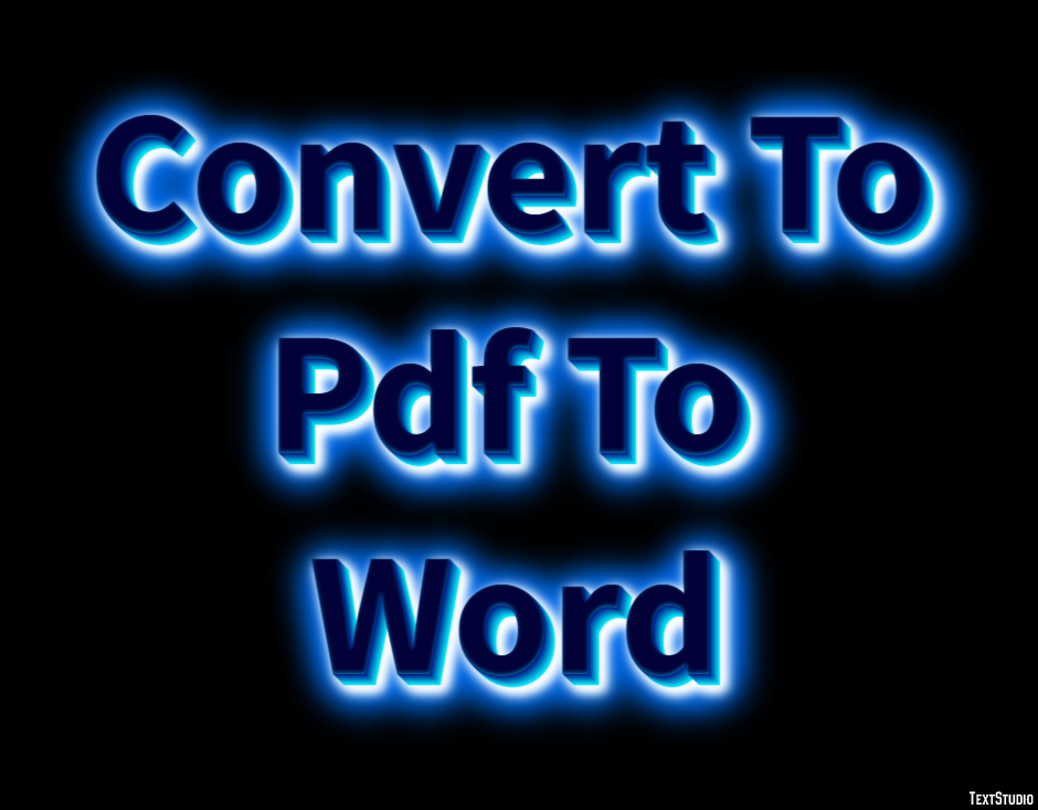 Convert To Pdf To Word Efekt tekstowy