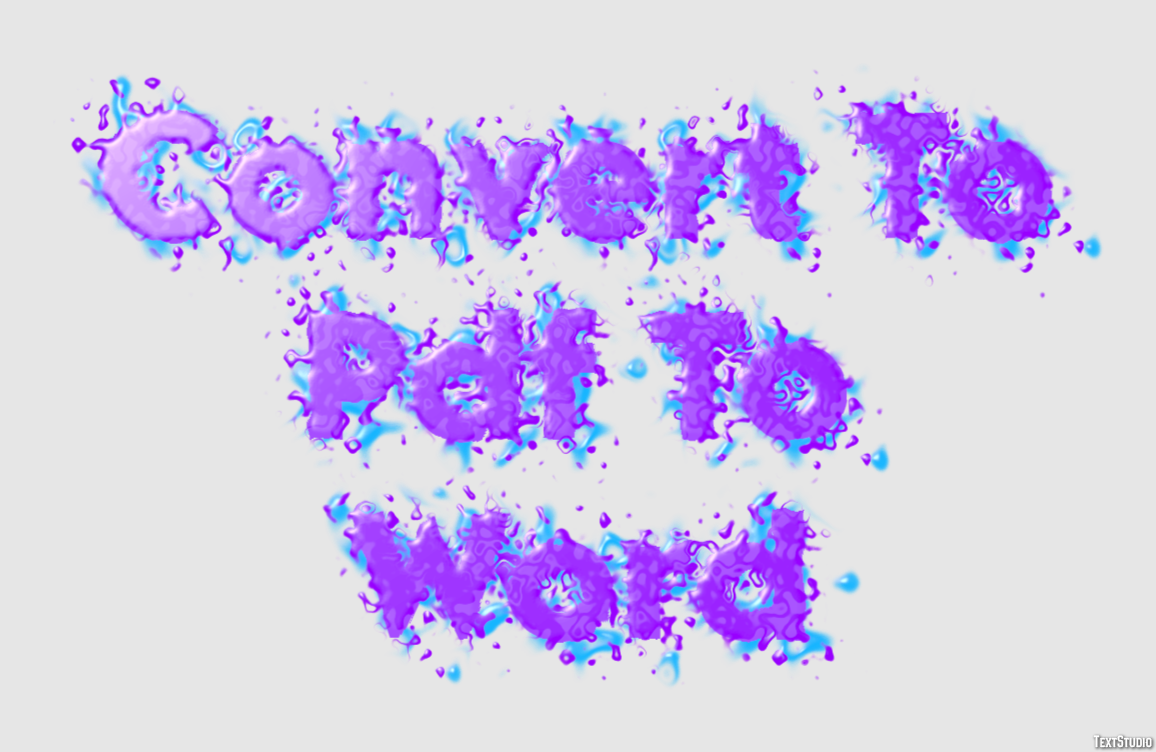Convert To Pdf To Word Efekt tekstowy