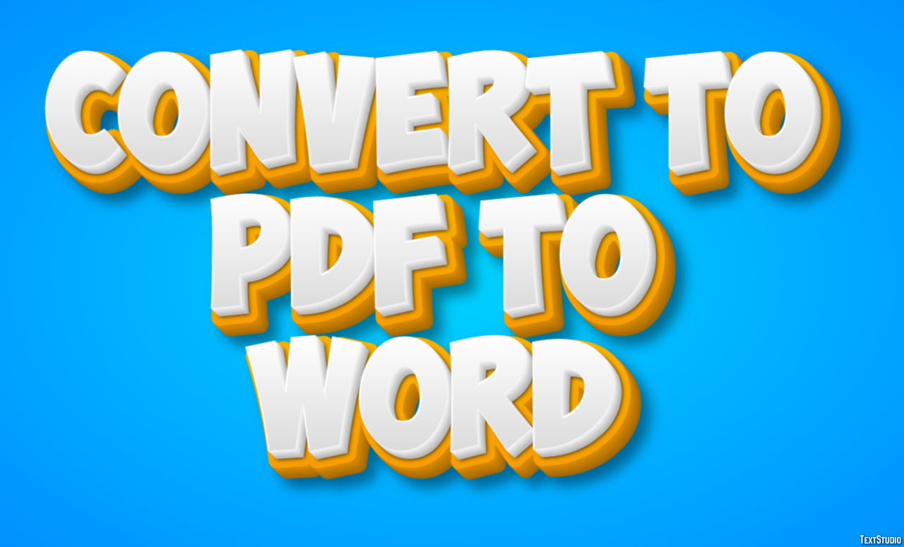 Convert To Pdf To Word Efekt tekstowy
