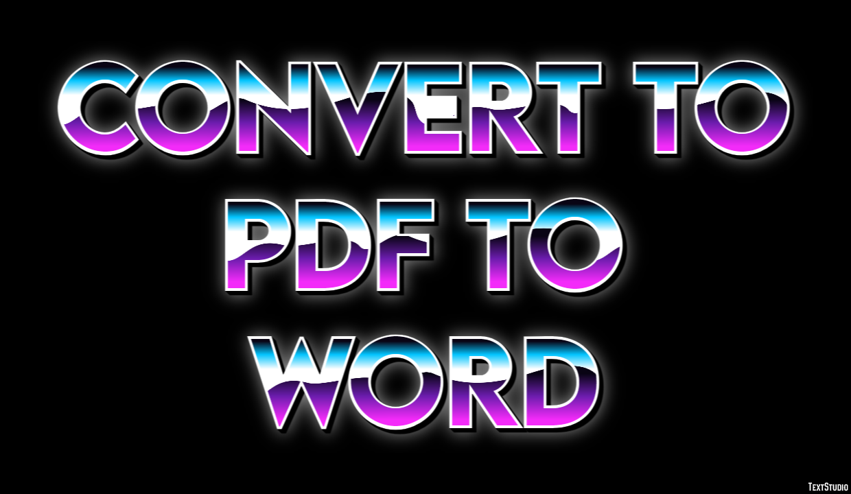 Convert To Pdf To Word Efekt tekstowy