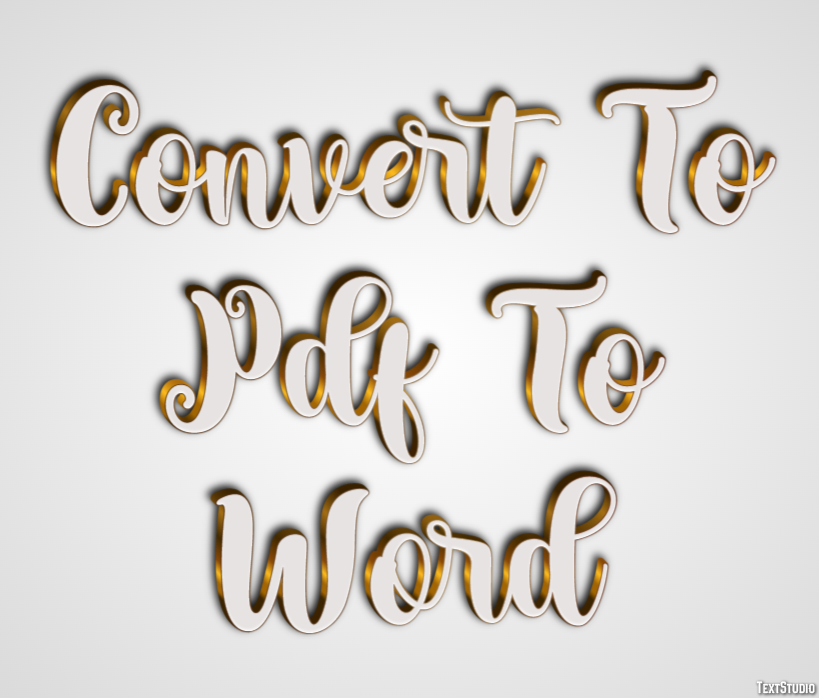 Convert To Pdf To Word Efekt tekstowy