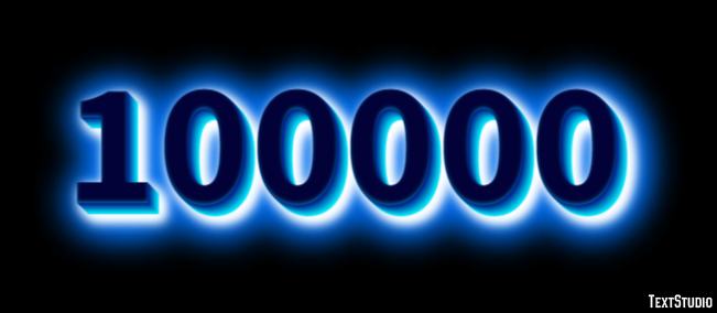 100000 Tekst Effect