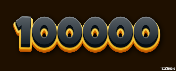 100000 Tekst Effect