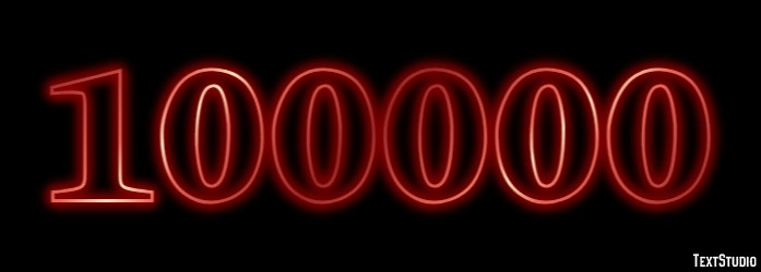 100000 Tekst Effect