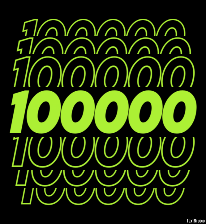 100000 Effet de Texte