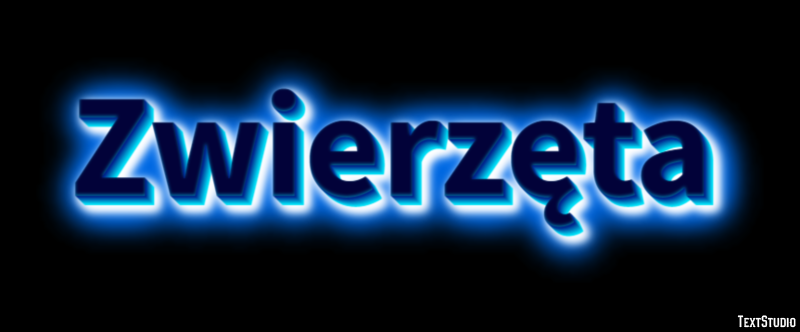 Zwierzęta Efeito de texto