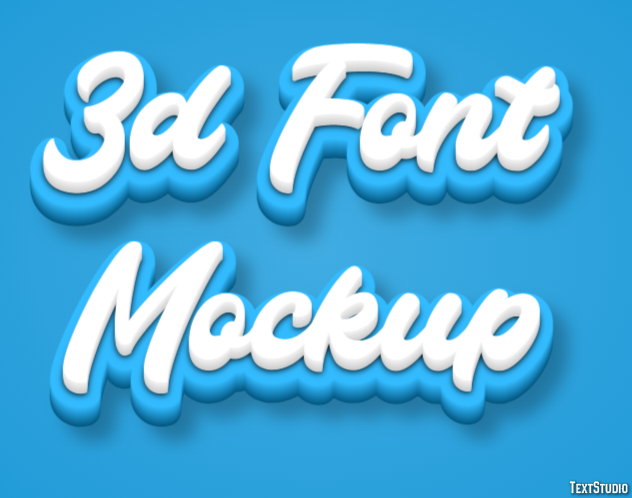 3d Font Mockup Text Effect