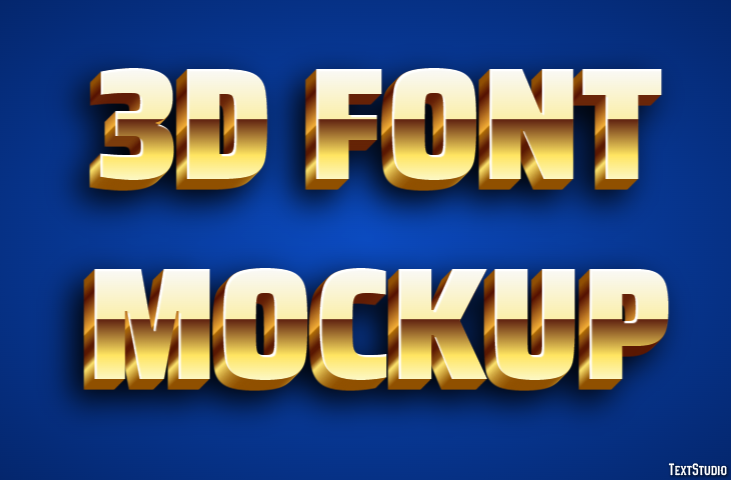 3d Font Mockup Text Effect
