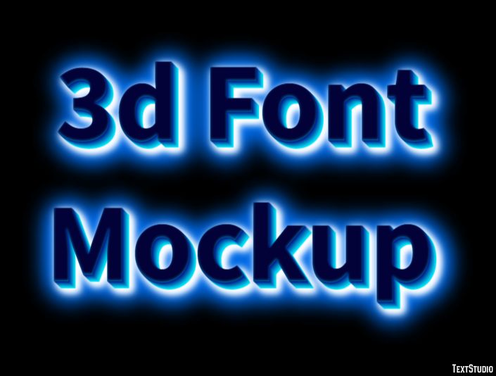 3d Font Mockup Text Effect