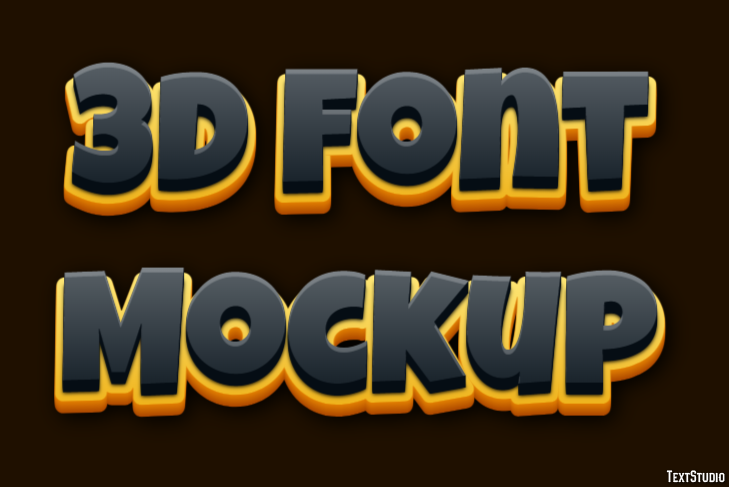 3d Font Mockup Text Effect