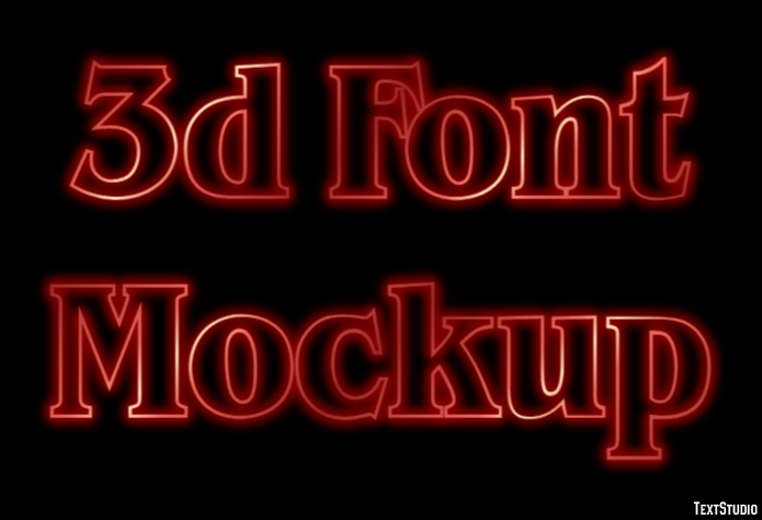 3d Font Mockup Text Effect
