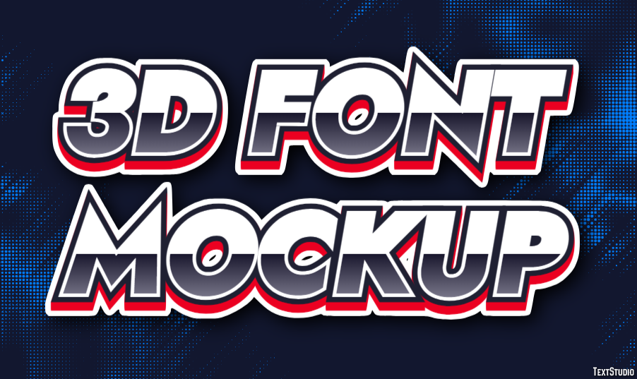 3d Font Mockup Text Effect