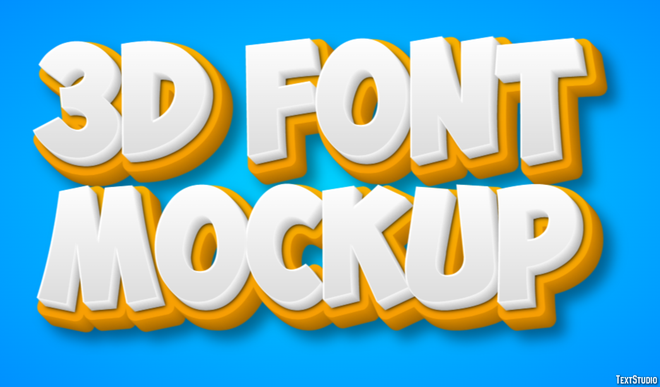 3d Font Mockup Text Effect