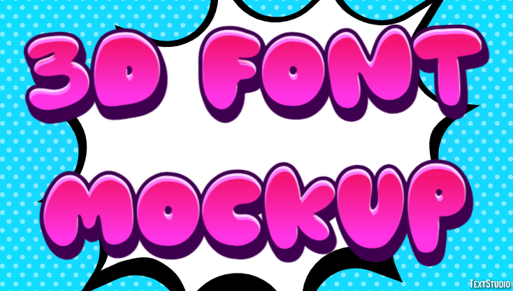 3d Font Mockup Text Effect