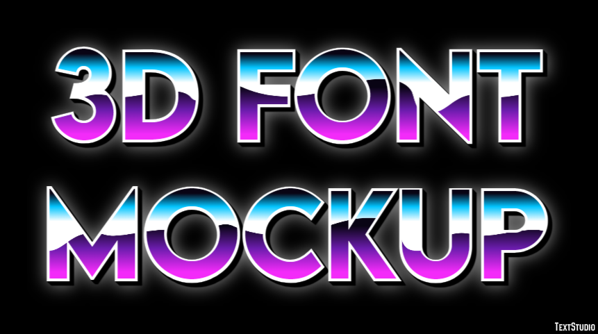 3d Font Mockup Text Effect