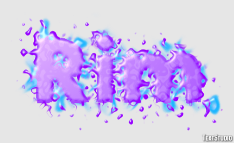 Rim Efecto de texto