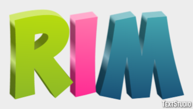 Rim Efecto de Texto