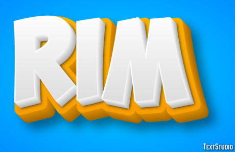 Rim Efecto de texto