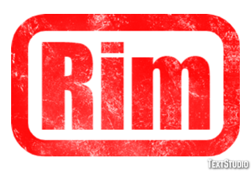 Rim Efecto de texto