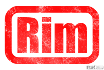 Rim Efecto de Texto