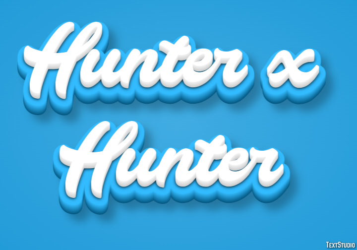 Hunter x Hunter Text Effect