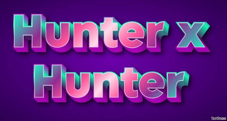 Hunter x Hunter Text Effect