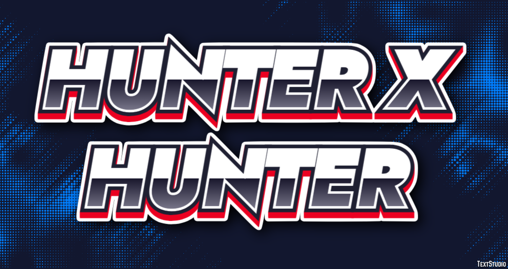 Hunter x Hunter Text effect