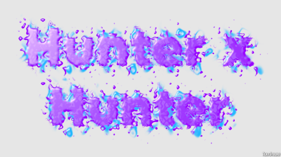 Hunter x Hunter Texteffekt