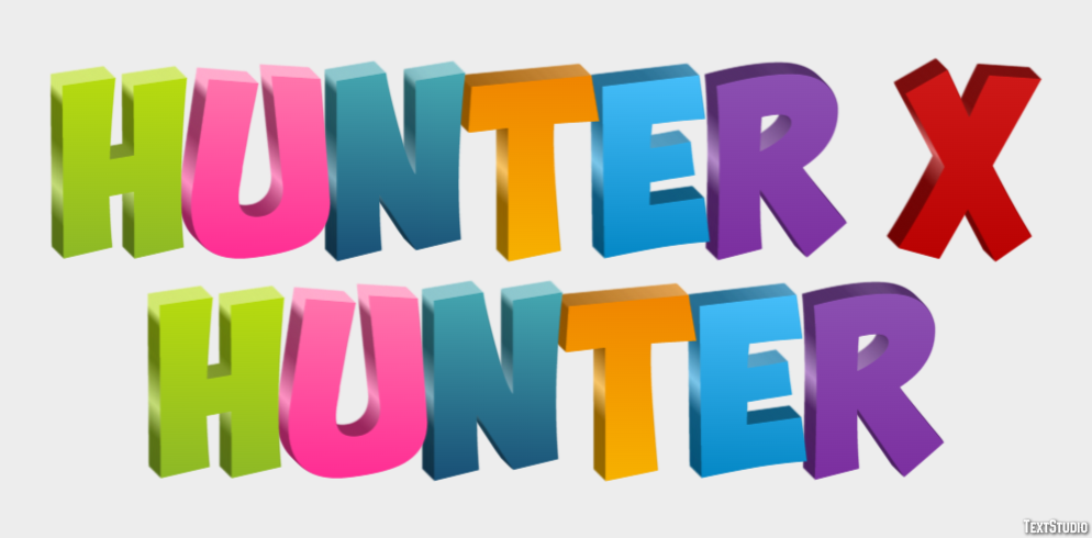 Hunter x Hunter Text Effect