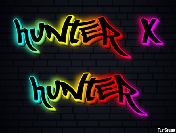 Hunter x Hunter Text Effect