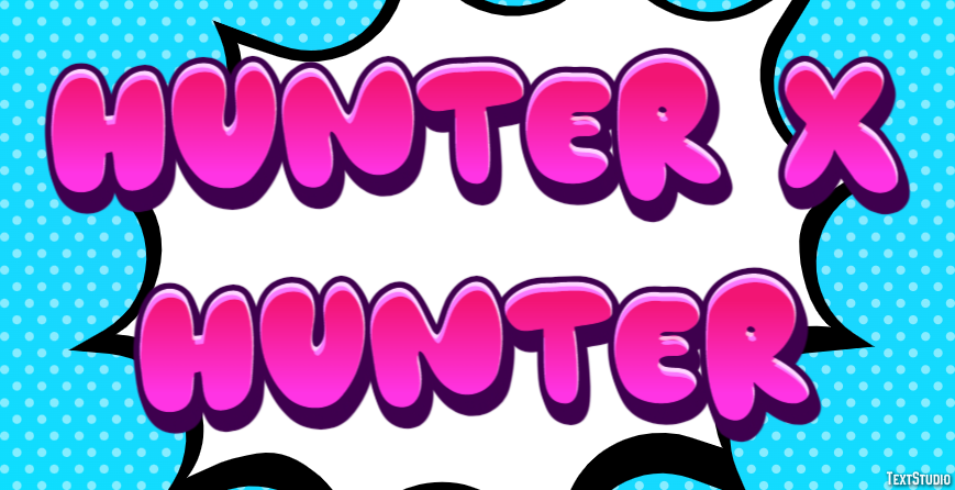 Hunter x Hunter Text Effect