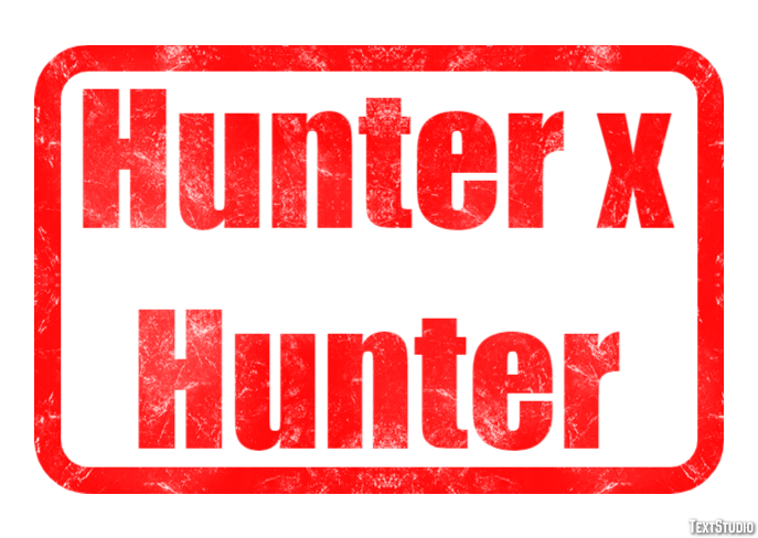 Hunter x Hunter Text effect