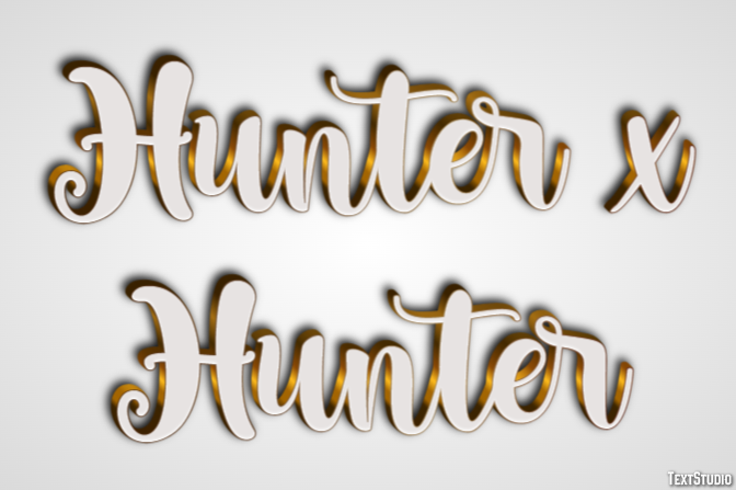 Hunter x Hunter Efecto de Texto