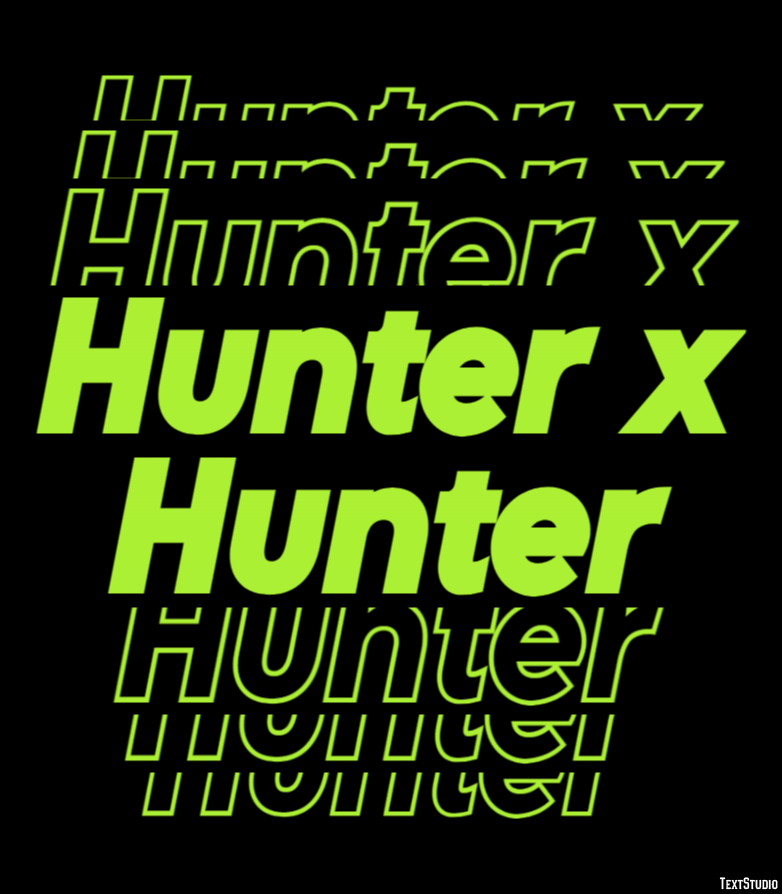 Hunter x Hunter Text Effect