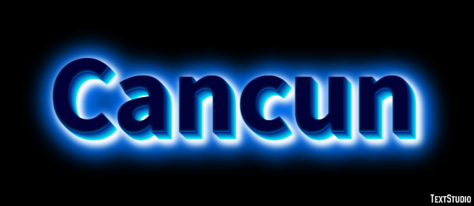 Cancun Эффект текста