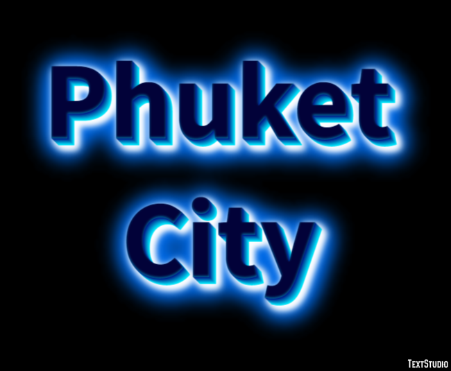 Phuket City Effetto testo