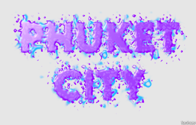 Phuket City Effetto testo