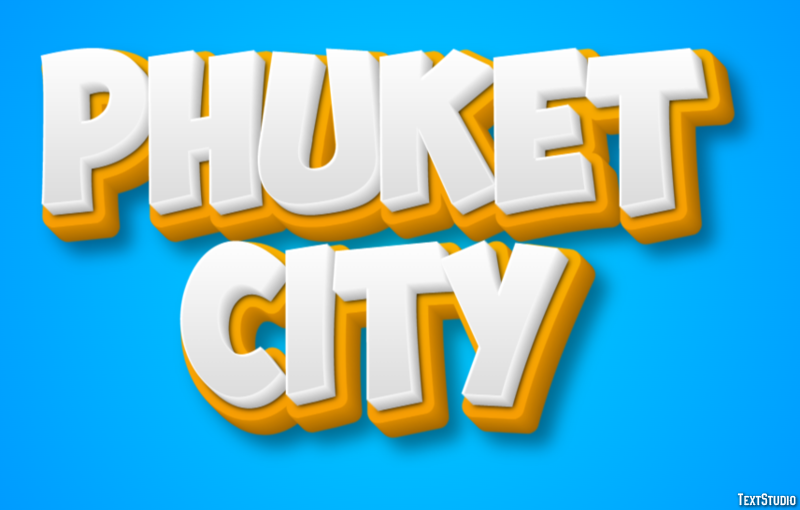 Phuket City Effetto testo
