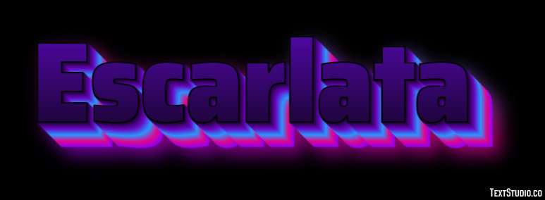 Escarlata Efecto de texto