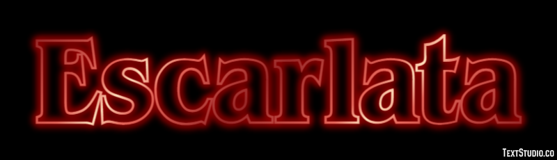 Escarlata Efecto de Texto