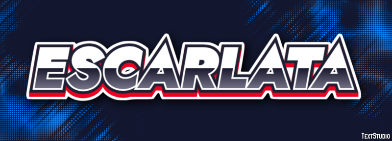 Escarlata Efecto de texto