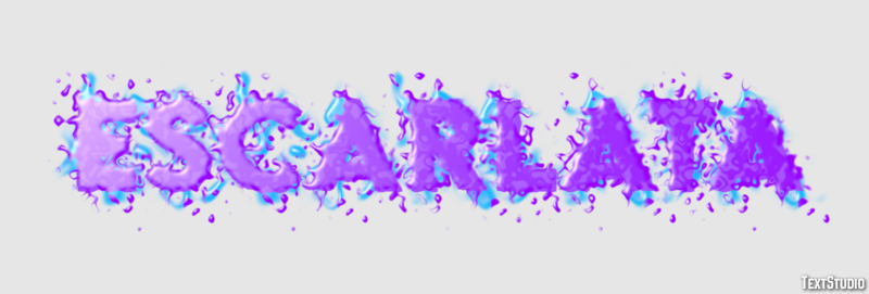 Escarlata Efecto de texto