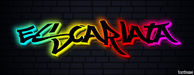 Escarlata Efecto de texto