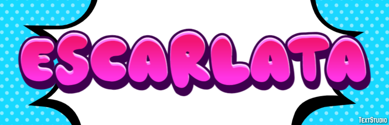 Escarlata Efecto de Texto