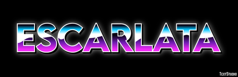 Escarlata Efecto de texto