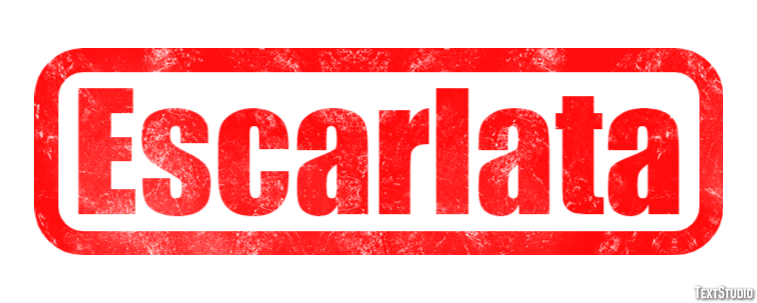 Escarlata Efecto de Texto